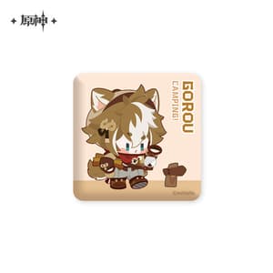 Gorou - Genshin Impact Relaxing Camp Series - Button - miHoYo (1)