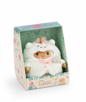 Schaf Wools - mymochi - Plüsch (mit Regenbogen u. Einhornkostüm in Geschenkbox (8cm)  (1)