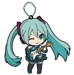 Miku Hatsune with guitar- Nendoroid Plus Rubber Charms  - 1