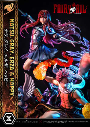 Natsu, Gray, Erza, Happy - Deluxe Version - Concept Masterline - Prisma Wing - Prime  Studio (5)