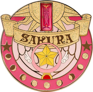 Cardcaptor Sakura 25th Anniversary Metal Badge: Star Wand - 1