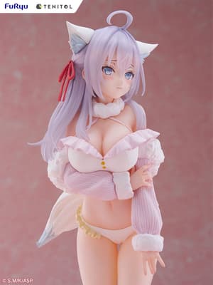 Alya - White Fox - Tenitol Tall PVC Statue by Furyu (31 cm) - 4