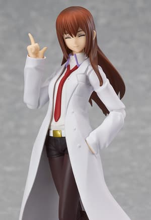 figma 195 Kurisu Makise - weißer Mantel - 4