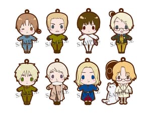 Full Set with 8 Straps - Hetalia Rubber Strap Collection Vol.1 Renewal Version - 1