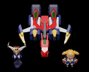 Biggus McHugeGuy Combination Great Bari Bari Team Epic - Moderoid Model Kit - Good Smile Company - 7