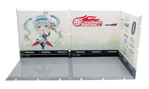 Racing Miku 2018 - Pit Artwork E - Dioramansion 150 - Background for Nendoroids and Figmas - 1