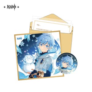 Chongyun - Geburtstagkarte Set - Button, Shikishi, Aufkleber und Brief (Chinesisch) -Genshin Impact - miHoYo (1)