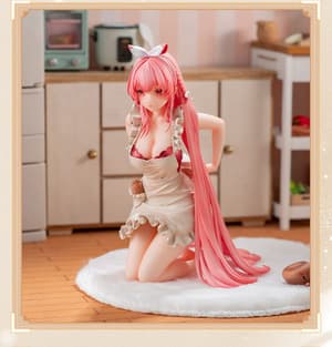 White Rabbit Rosu - Apron - AniMester - 7