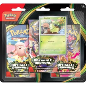 Pokémon TCG - Mega-Entwicklung Optimale Ordnung - ME03 - Endivie - 3-Pack Booster Blister - DE (1)