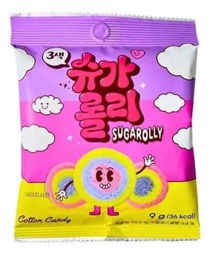 Triple Colour Cotton Candy - 9 g - Sugarolly (1)