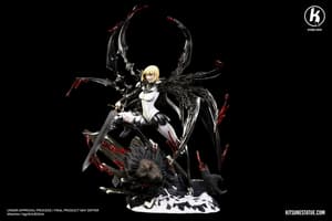 Claire / Clare vs Rigaldo - Claymore - Kitsune Statue - 11