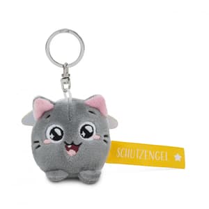 Katze "Schutzengel" - Schlüsselanhänger (gelb - 5 cm) - Nici (1)