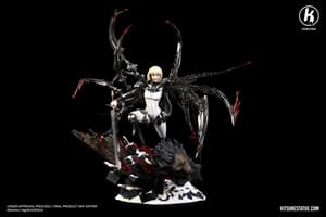 Claire / Clare vs Rigaldo - Claymore - Kitsune Statue - 17