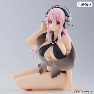 Super Sonico - Black Color Swimsuit - Noodle Stopper - Furyu - 5