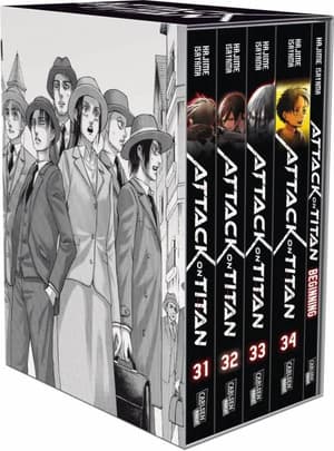 Attack on Titan - Carlsen - Band 031-34 im Sammelschuber mit Extra - 1