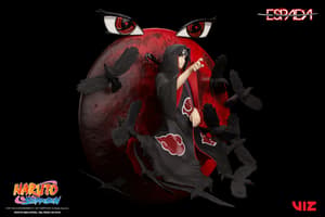 Itachi Uchiha (Tsukuyomi) - Breach Wall Art Line Statue - Espada Art - 5