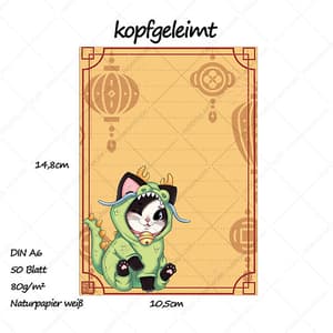 Drachen Neko - Notizblock A6 - Hideko Merchandise (1)
