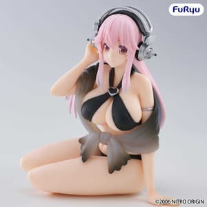 Super Sonico - Black Color Swimsuit - Noodle Stopper - Furyu - 6