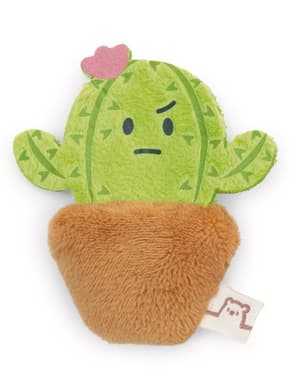 Liegendes Kuscheltier mymochi Katze Angy 13cm mit Magnet moodie Kaktus in Geschenkbox  - 6