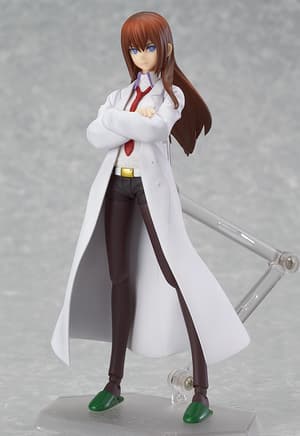 figma 195 Kurisu Makise - weißer Mantel - 1