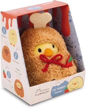 Küken Tschieps - mymochi - Plüsch (mit Chilisoße u. Hähnchenkeulekostüm in Geschenkbox) (8cm)  (5)
