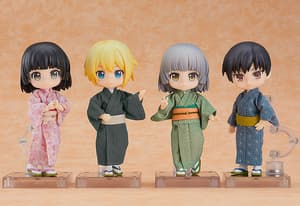 Kimono - Boys / Grey - Nendoroid Doll Outfit Set - 4