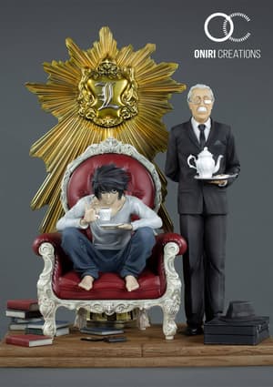 L & Watari – Death Note Diorama Statue von Oniri Creations - 12