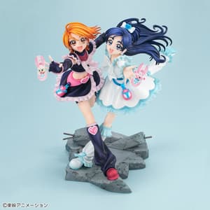 Pretty Cure: Cure Black & Cure White – Lucrea PVC Statue (22 cm) von Megahouse - 3