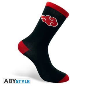 Akatsuki Socks - black and red - Naruto Shippuden - AbyStyle - 2