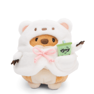 Hund Hiro - mymochi - Plüsch (mit Bubble Tee und Eisbärkostüm) (8cm)  (1)