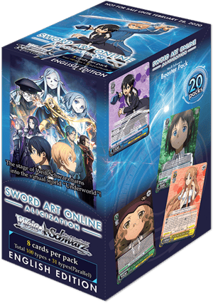 Weiss Schwarz - Sword Art Online Alicization - Booster (with 8 cards each) - (Englische Version) - 1