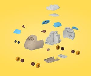 Pui Pui Molcar MODEROID Plastic Model Kit Molcar Abbey 7 cm - 6