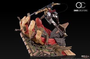 Mikasa vs. Amored Titan - Attack on Titan - Resin Diorama - Oniri Créations - 12
