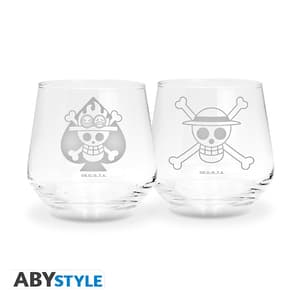 Ruffy & Ace - One Piece - 2 Gläser Set - AbyStyle (1)