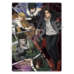 Eren, Mikasa, Armin, Levi and Hanji - Attack on Titan - kleine Schreibtischunterlage : Pencil Board (Schwarz) - Crux.jpeg