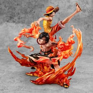 Monkey D. Ruffy & Puma D. Ace - Bond Between Brothers 20th Limited - POP - Portrait Of Pirates Maximum - Megahouse (1)