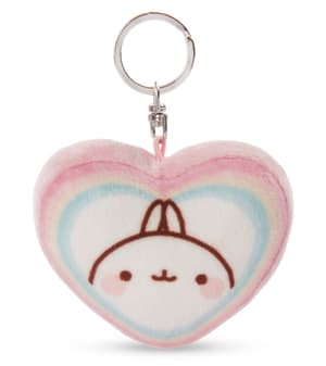 Molang - Plüsch Schlüsselanhäger herzförmig  (1)