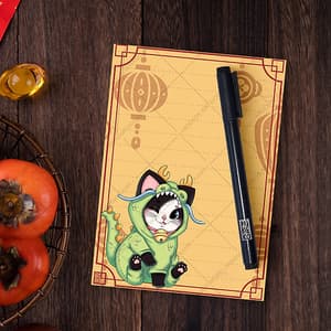 Drachen Neko - Notizblock A6 - Hideko Merchandise (1)