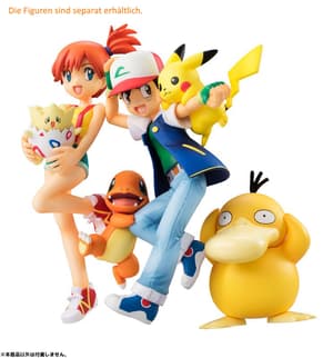 Ash / Satoshi mit Pikachu und Glumanda - Megahouse G.E.M. - 2