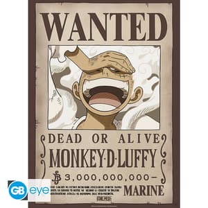 Monkey D. Ruffy (Gear 5)  - One Piece: Wano Kuni - Wanted Poster - AbyStyle (1)