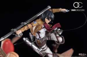 Mikasa vs. Amored Titan - Attack on Titan - Resin Diorama - Oniri Créations - 8