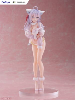 Alya - White Fox - Tenitol Tall PVC Statue by Furyu (31 cm) - 7