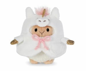 Schaf Wools - mymochi - Plüsch (mit Regenbogen u. Einhornkostüm in Geschenkbox (8cm)  (1)