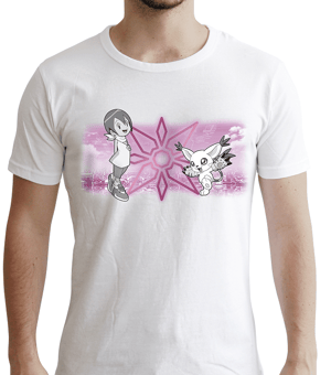 Digimon T-Shirt - Hikari und Gatomon - Größe S - 1