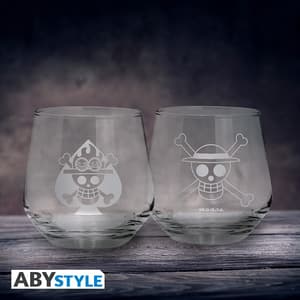Ruffy & Ace - One Piece - 2 Gläser Set - AbyStyle (1)