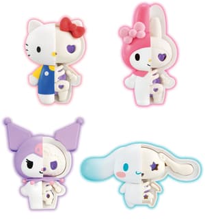 Set - Sanrio Characters Kaitai Fantasy Fancy Purple Mix - Megahouse (4 Figuren) (1)