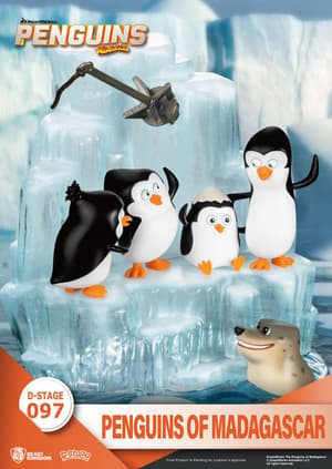 Skipper, Kowalski, Private and Rico - Penguins of Madagascar D-Stage - Beast Kingdom Toys - 5
