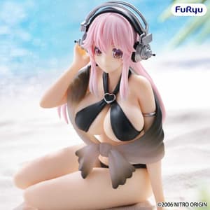 Super Sonico - Black Color Swimsuit - Noodle Stopper - Furyu - 4