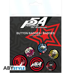 Persona 5 - "Phantom Thieves Chibi" - Badge Pack - ABYStyle (1)