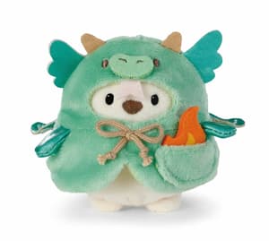 Eisbär Snono - mymochi - Plüsch (mit Flamme u. Drachenkostüm in Geschenkbox) (8cm)  (1)